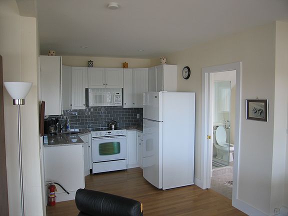 Kitchen and glass shower