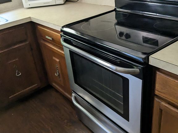 stainless range and hood