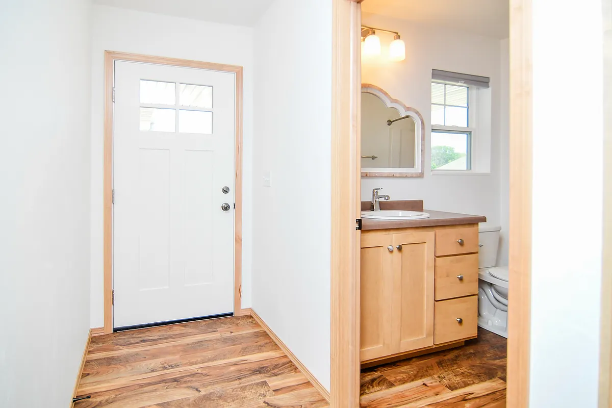 Front Entrance and First Floor Full Bath - 2220 Blue Stem Ln