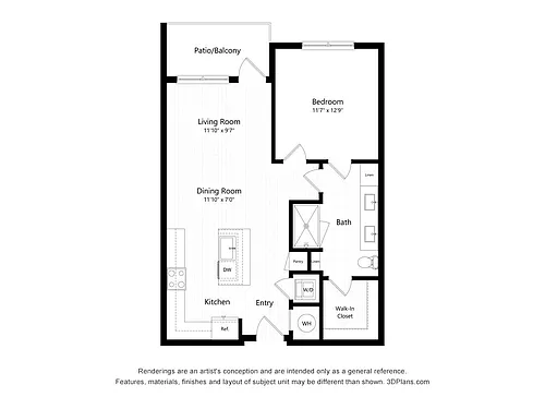 Floor plan 1E2