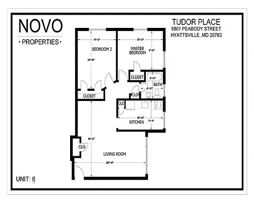 Floor plan Two bedrooms