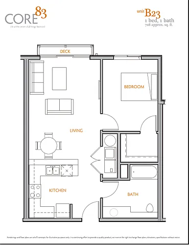 Floor plan B23 ARCH ADA Income Restricted