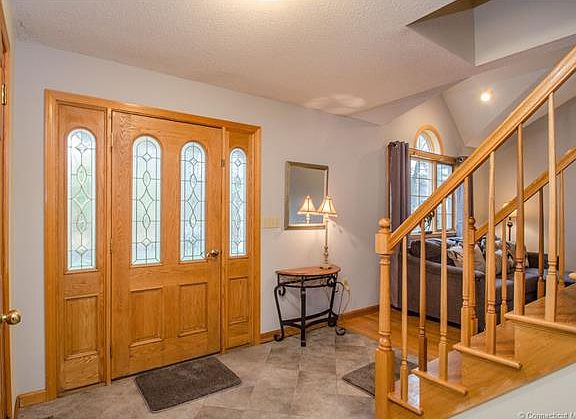 The foyer has plenty of roo...