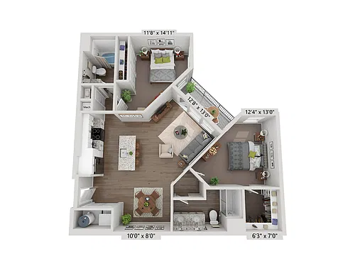 Floor plan B3 - Garnet