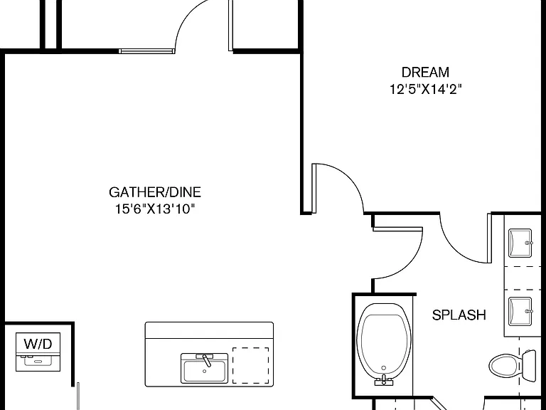 A3 floor plan Granary Flats