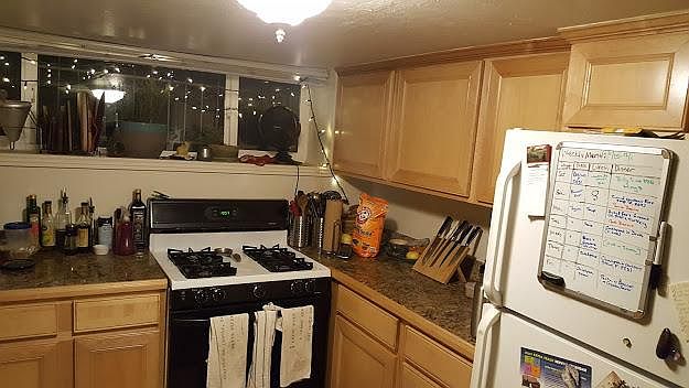 Large garden level kitchen