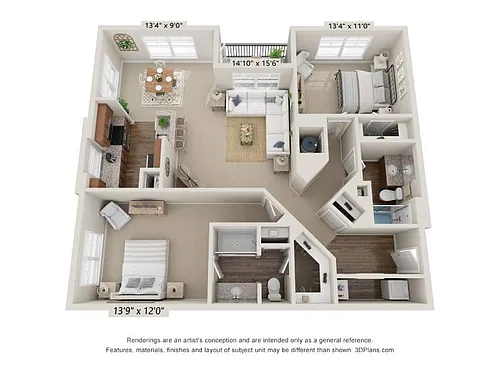 Floor plan B1R