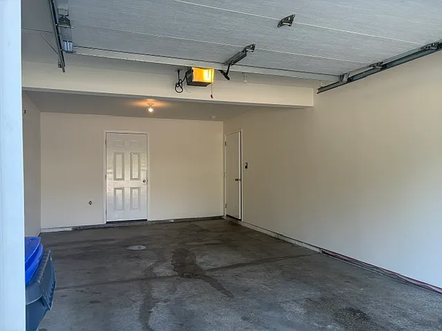 Extra Deep Garage with additional storage in mechanical room