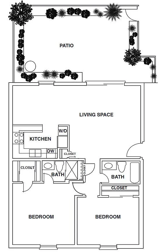 Floor plan 2 Bedroom