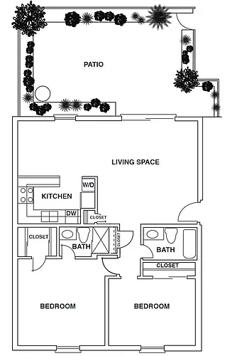 Floor plan 2 Bedroom