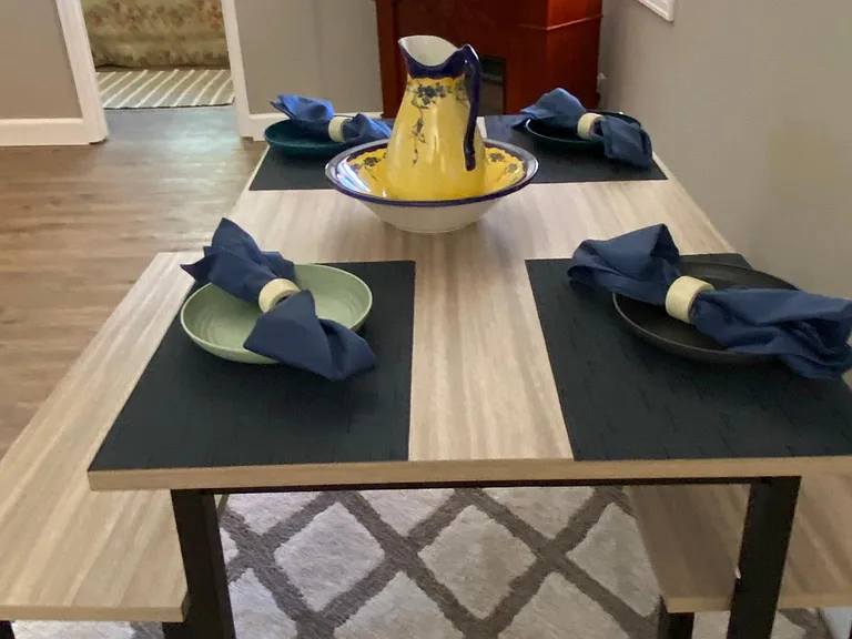 Cozy kitchen table