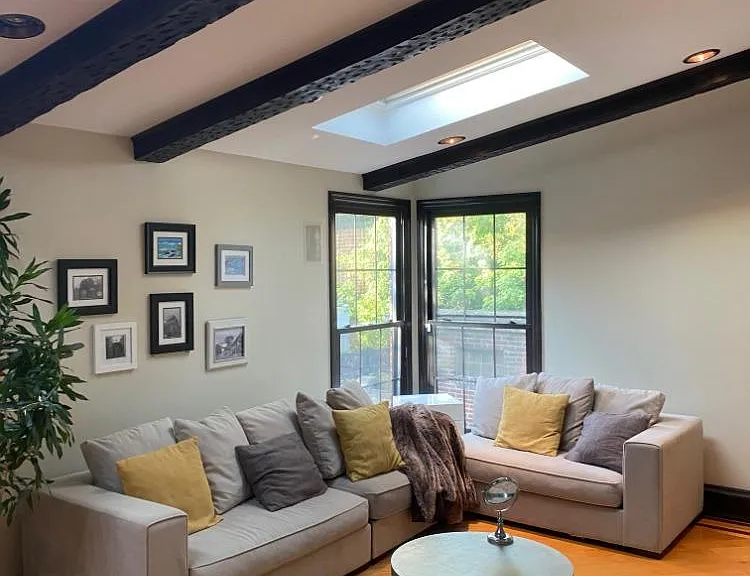 Family room with tv
