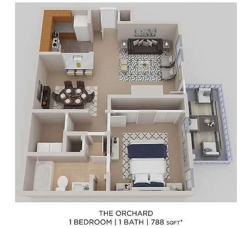 Floor plan One Bedroom