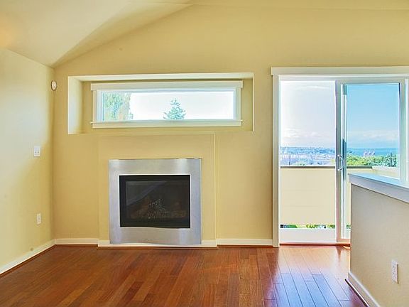 Gas fireplace and view deck!