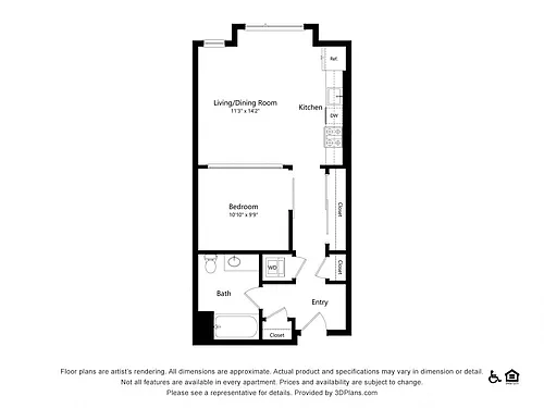 Floor plan 1C-2