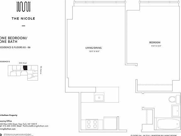 2nd image of 400 W 55th St APT 6G