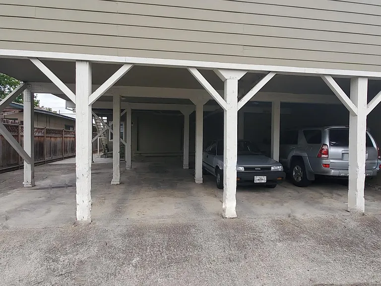 Parking is available around the back in the covered parking carport for smaller vehicles.
