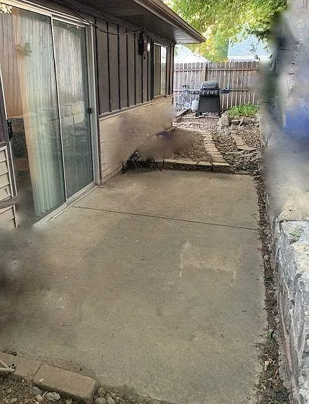 Back private patio