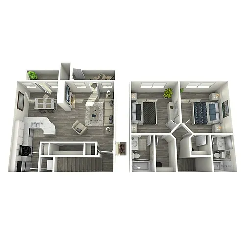 Floor plan 2x2 TH