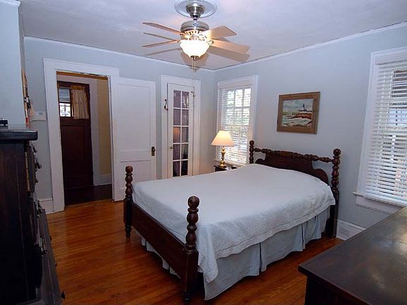 Mstr Bedroom is spacious with hardwoods & 2 closets! One is a walk-in!
