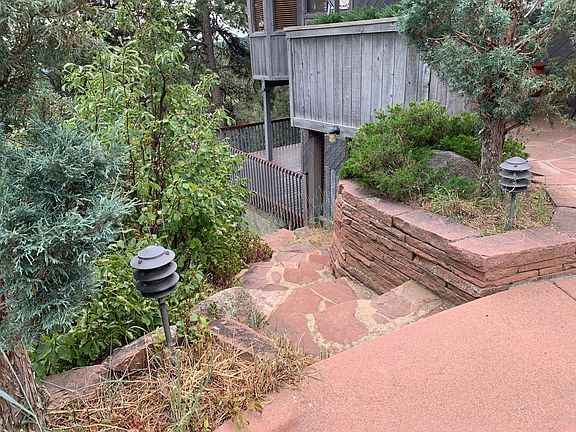 Steps to the lower level rental area