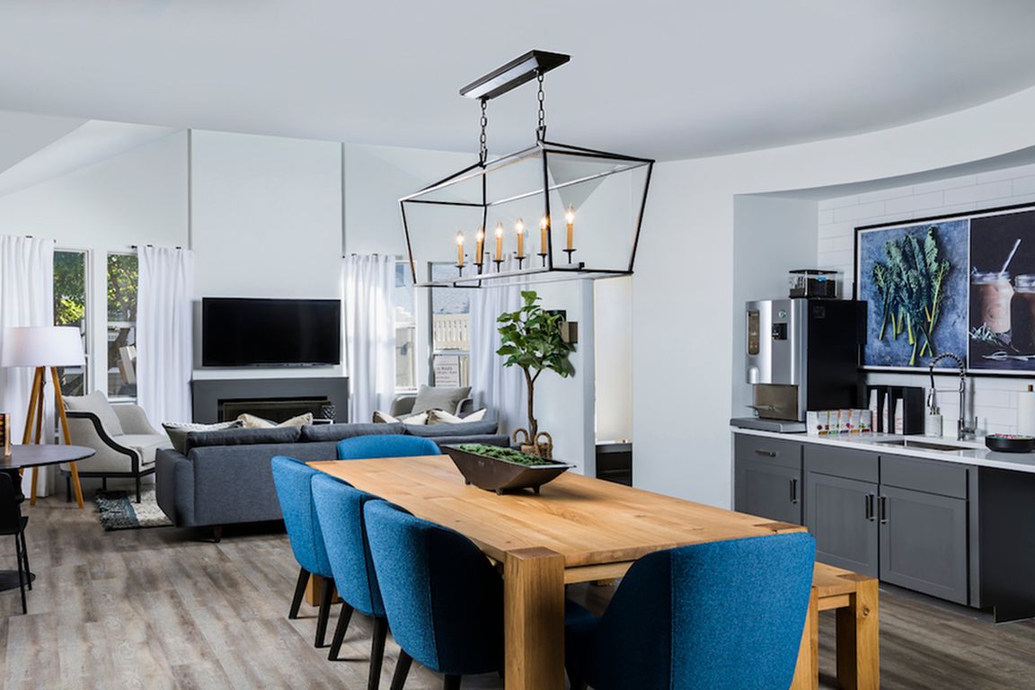 Redesigned clubhouse with coffee bar