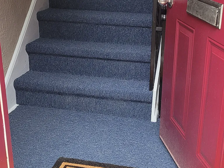 Hall entrance into building
