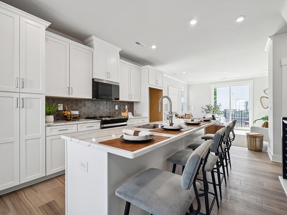 Spacious kitchen with ample counter space