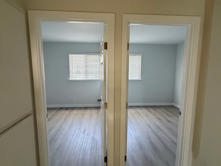 View into smaller rooms from hallway