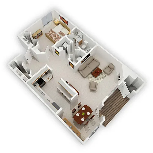 Floor plan 1 Bedroom