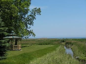 Take a walk up to the lakefront park and this cute gazebo where you can sit and enjoy the sights and sounds of Lake Huron. Enjoy watching the Bald Eagles, deer, geese and freighters along this shoreline.