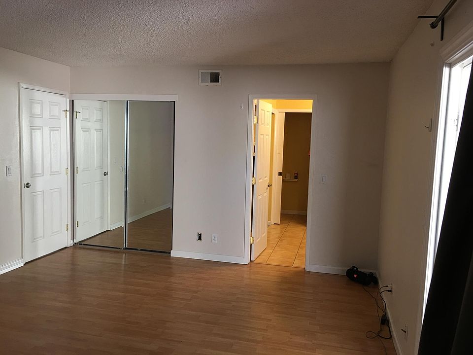 bedroom with closets