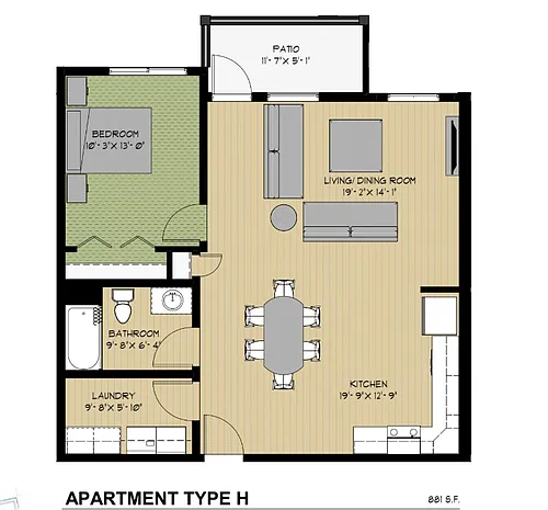 Floor plan Type H