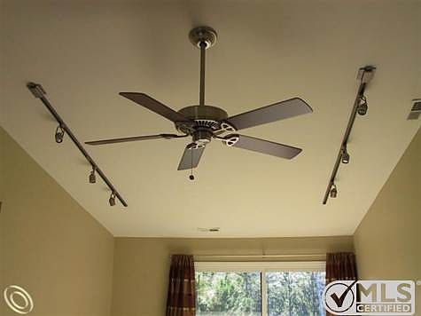 Track Lighting & Ceiling Fan