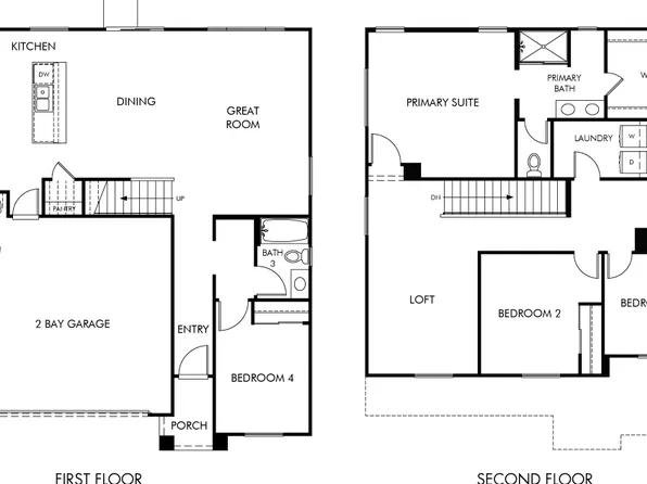 Residence 2 Plan, Cypress at The Fairways