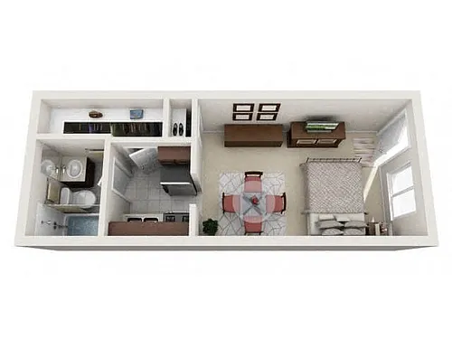 Floor plan STUDIO ONE BATH