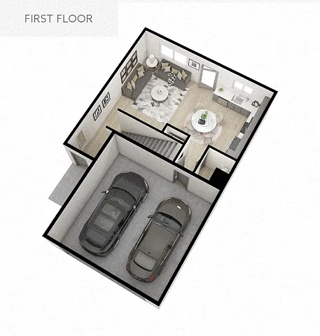 Floor plan Timberline 3-Bed w/ Unfinished Basement