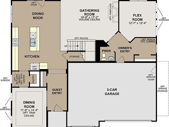 Ainsley II First Floor Options