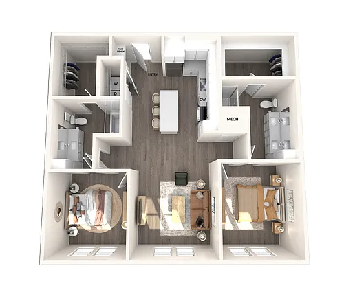 Floor plan B1-1355sf-341-645