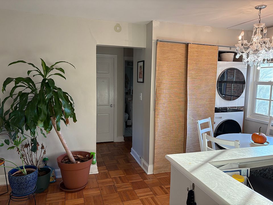 Dining Area + Entrance to Bathroom/ + Storage Closets