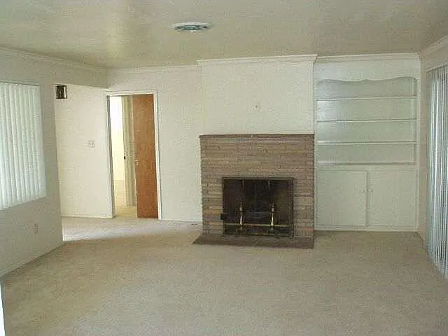 Living room fireplace