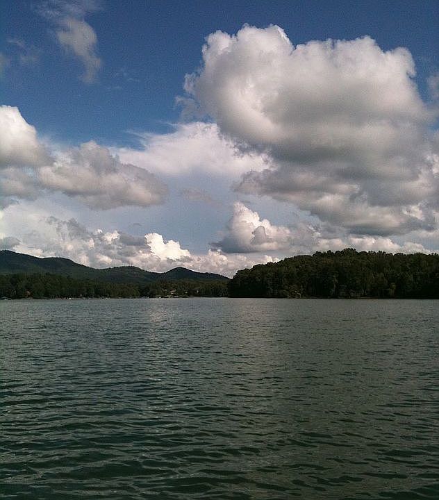 Lake surrounded by mountains