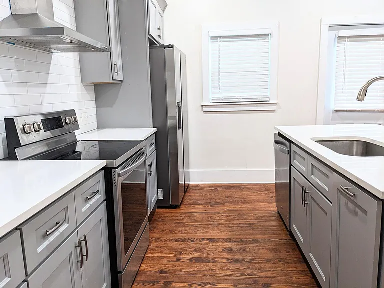 Fully renovated kitchen with stainless appliances