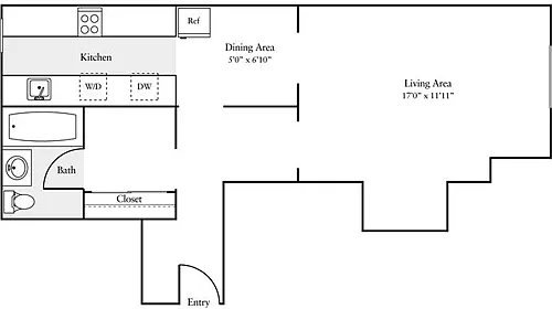 Floor plan Studio Q