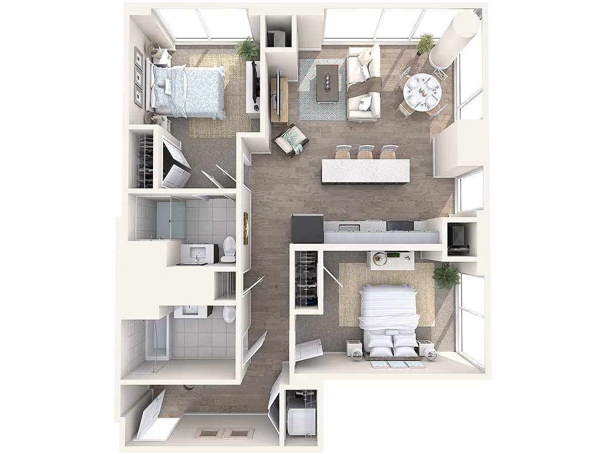 Floor plan Watermark B1-2.12