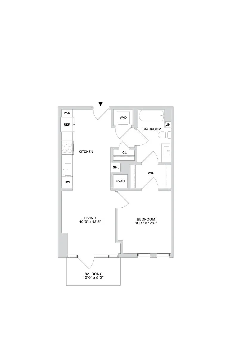 Floor plan B7 1X1