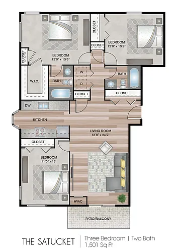 Floor plan Satucket Tower