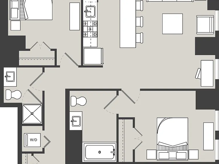 B1 floor plan The Ludlow