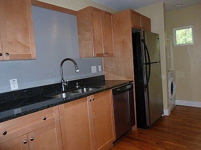 maple stained cabinetry