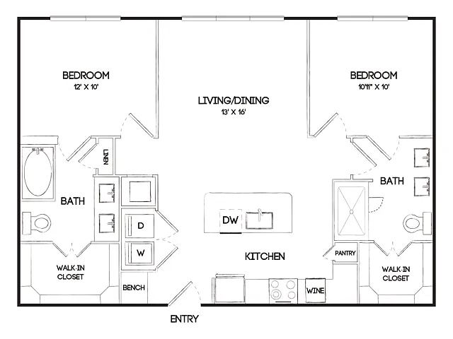 Floor plan B1A